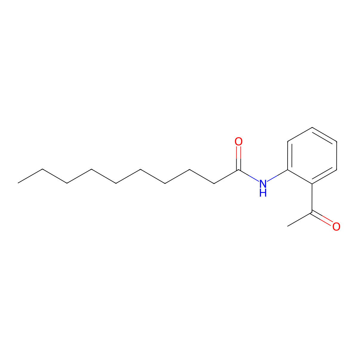 N-(2-acetylphenyl)decanamide molecular structure, CAS 1496492-27-3