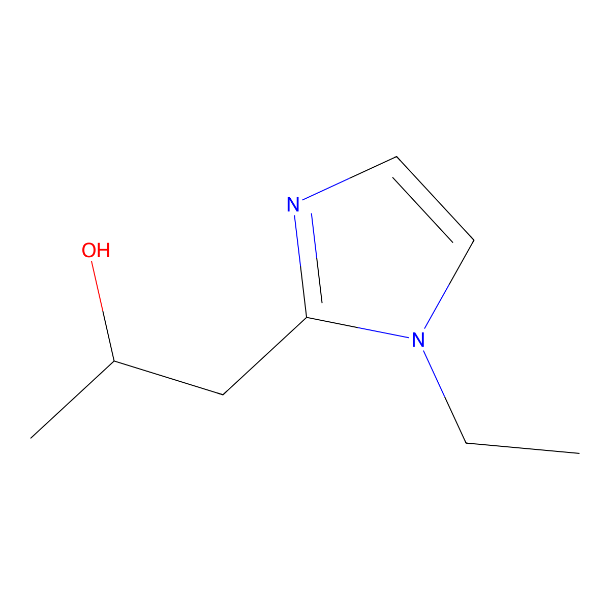 1-(1-ethyl-1H-imidazol-2-yl)propan-2-ol molecular structure, CAS 1496493-82-3