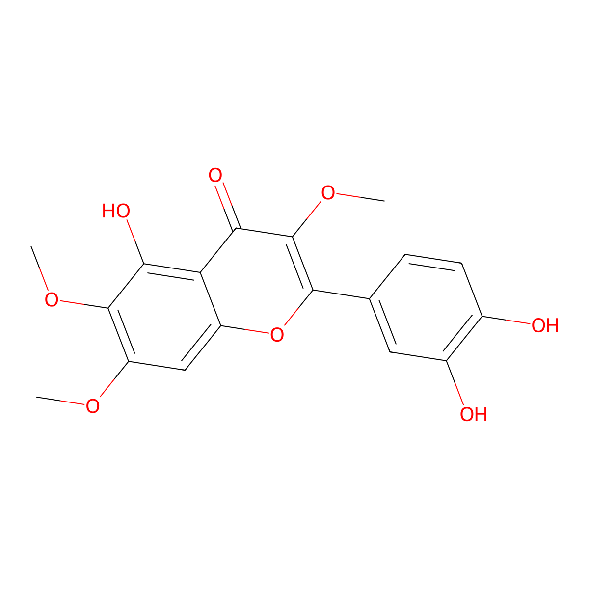 Chrysosplenol D molecular structure, CAS 14965-20-9