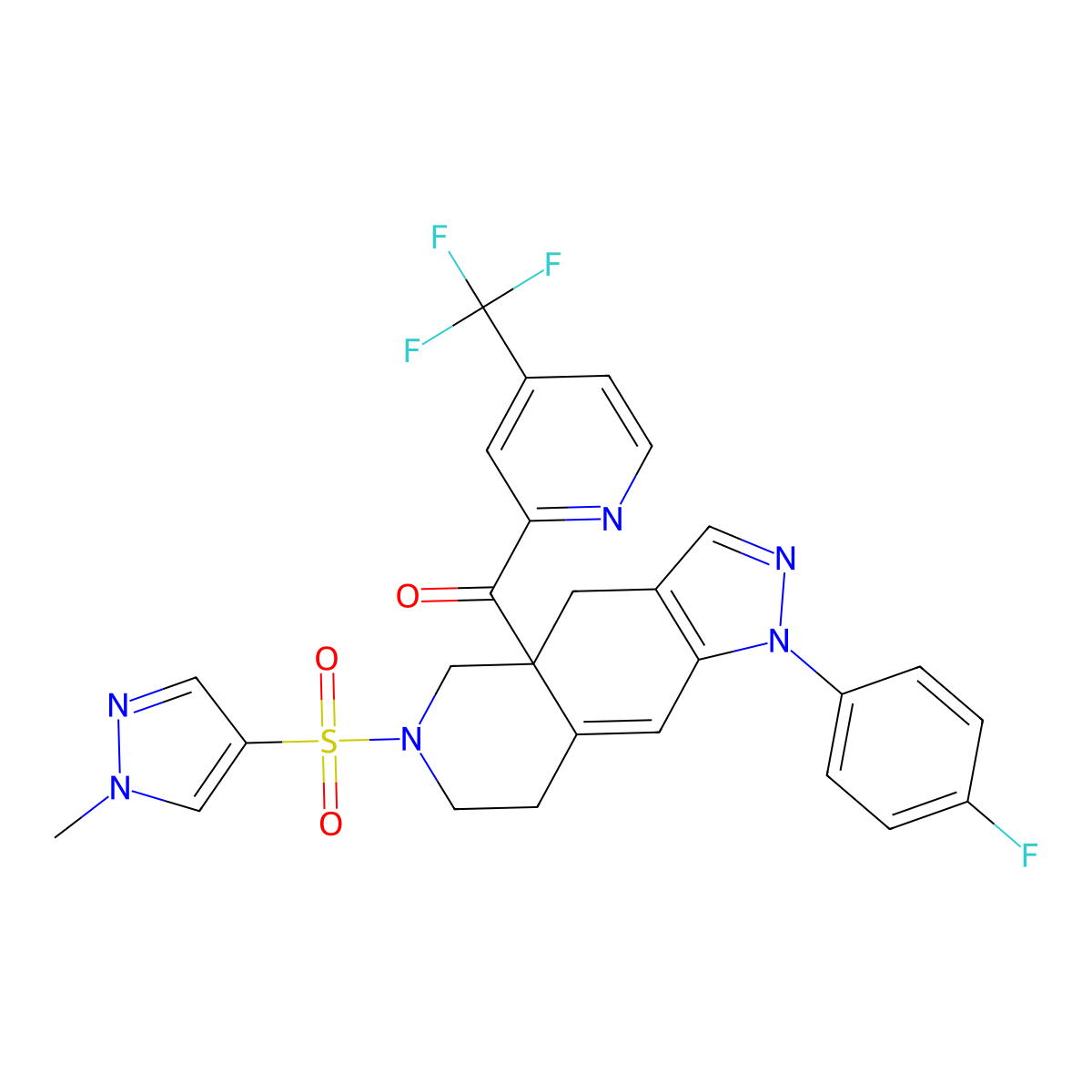 Relacorilant molecular structure, CAS 1496510-51-0