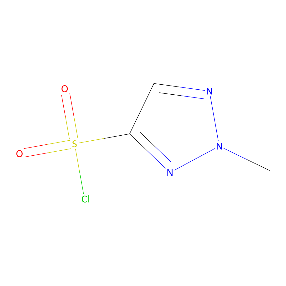 2-methyl-2H-1,2,3-triazole-4-sulfonyl chloride molecular structure, CAS 1496511-49-9