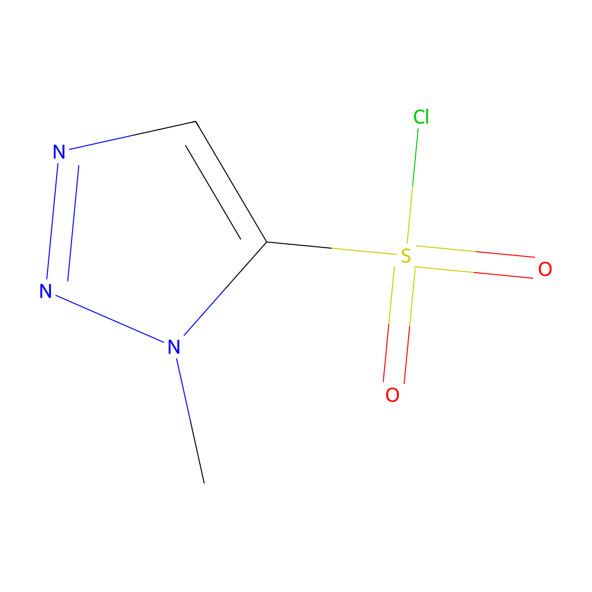 1-methyl-1H-1,2,3-triazole-5-sulfonyl chloride molecular structure, CAS 1496511-50-2