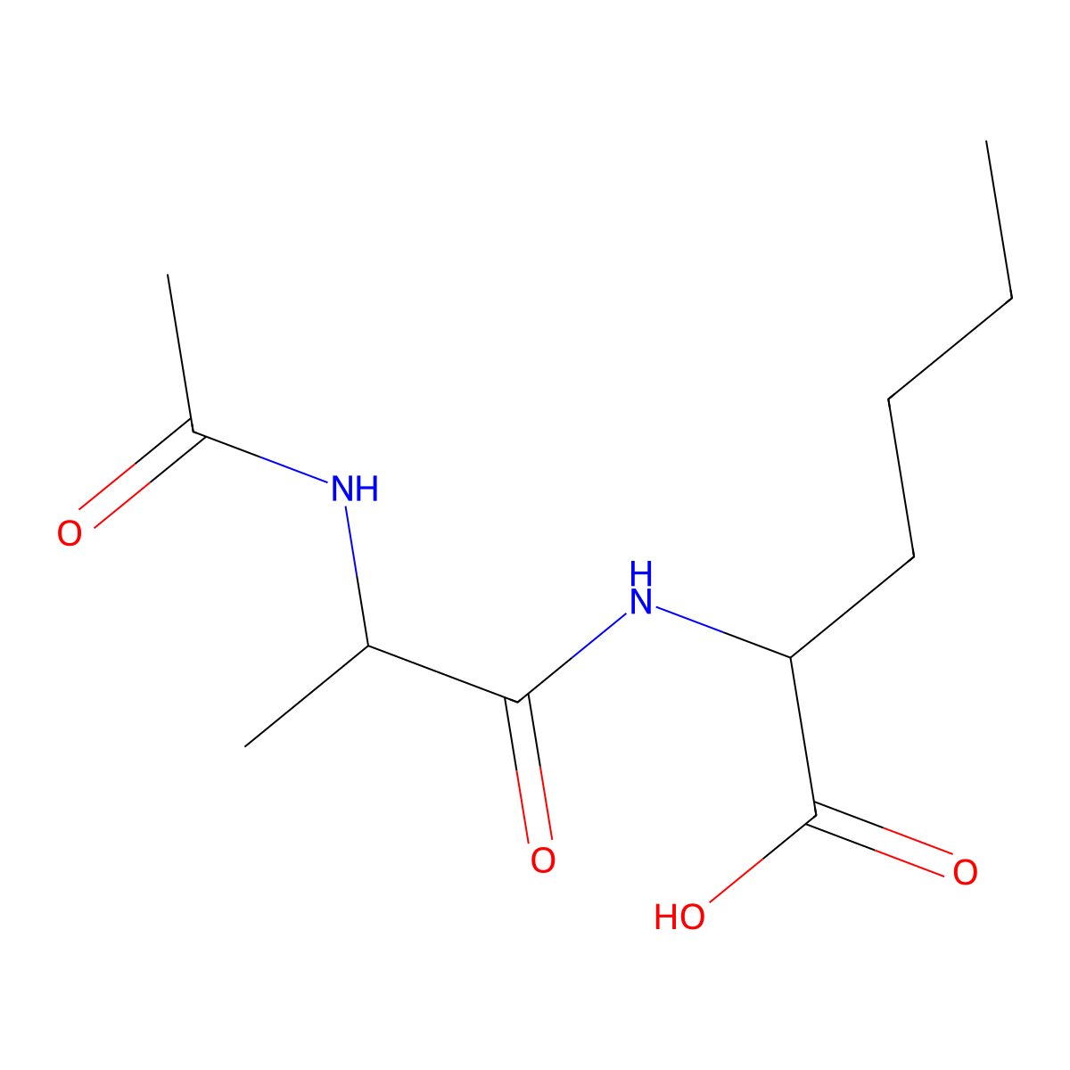 2-(2-Acetamidopropanamido)hexanoic acid molecular structure, CAS 1496518-95-6