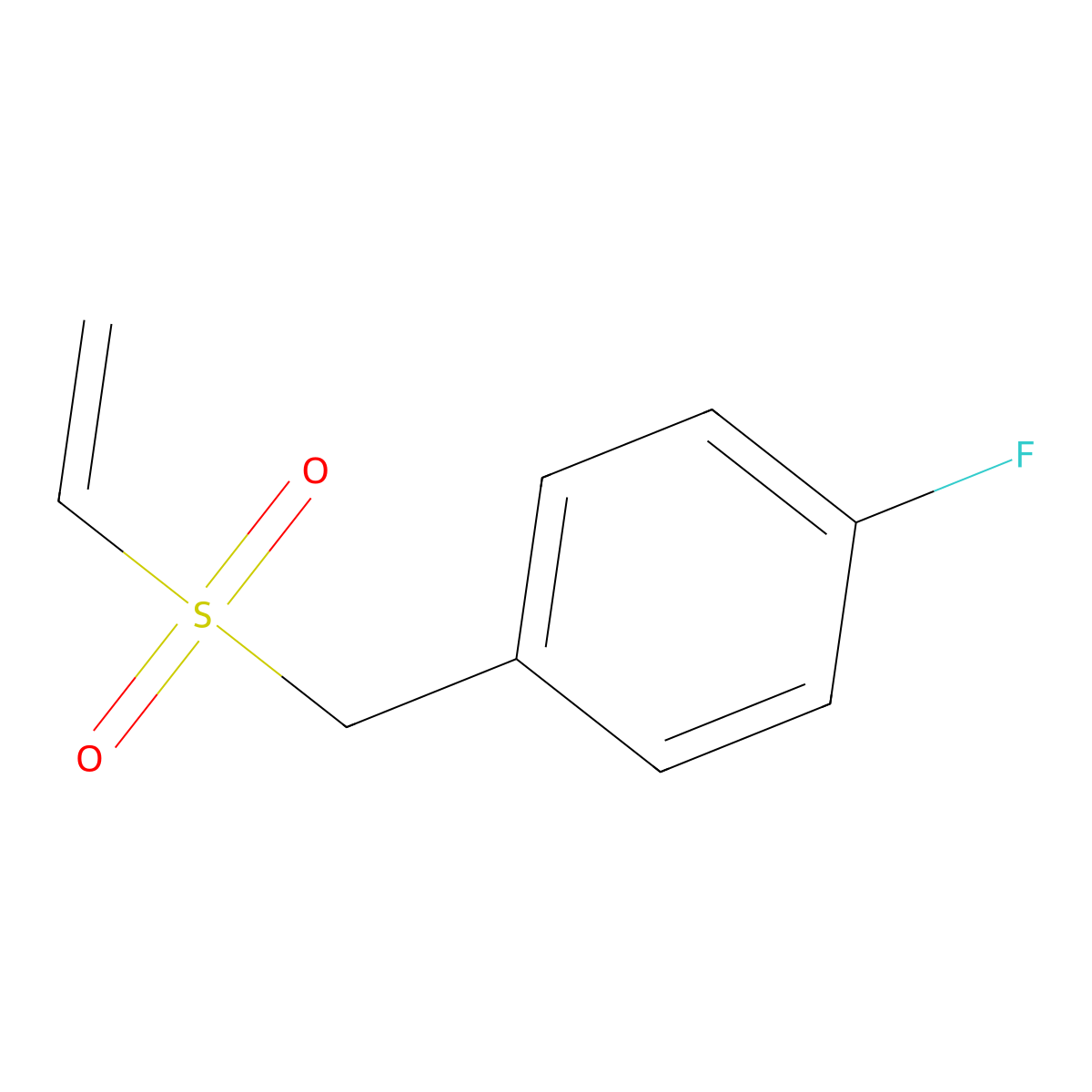 1-[(Ethenesulfonyl)methyl]-4-fluorobenzene molecular structure, CAS 1496553-18-4