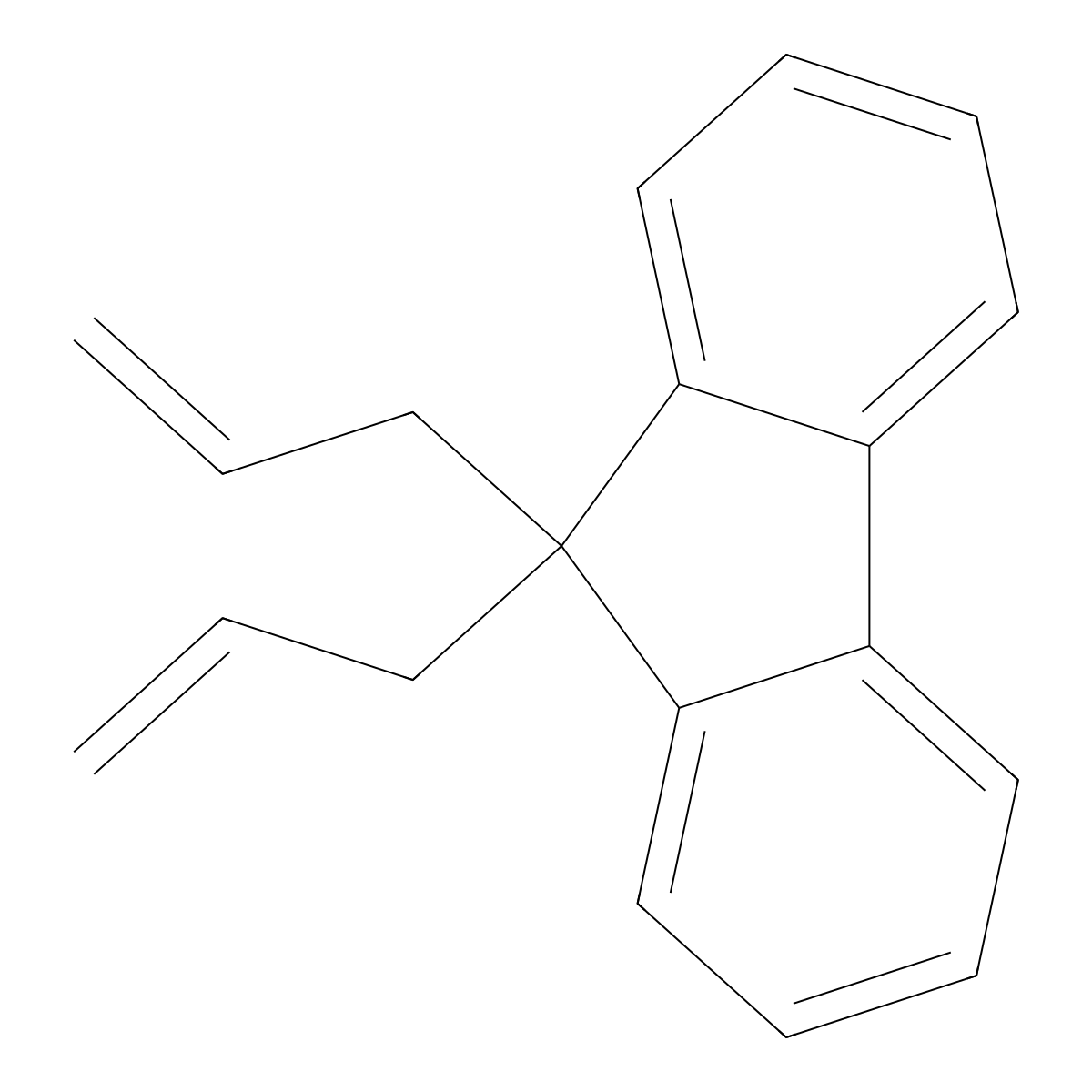 9,9-Diallylfluorene molecular structure, CAS 14966-05-3