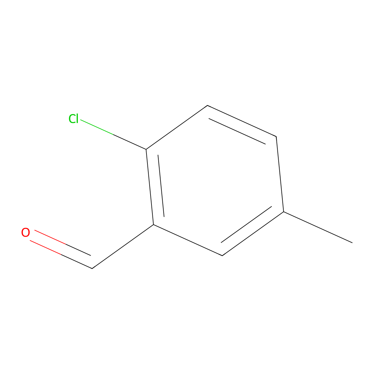 2-Chloro-5-methylbenzaldehyde molecular structure, CAS 14966-09-7