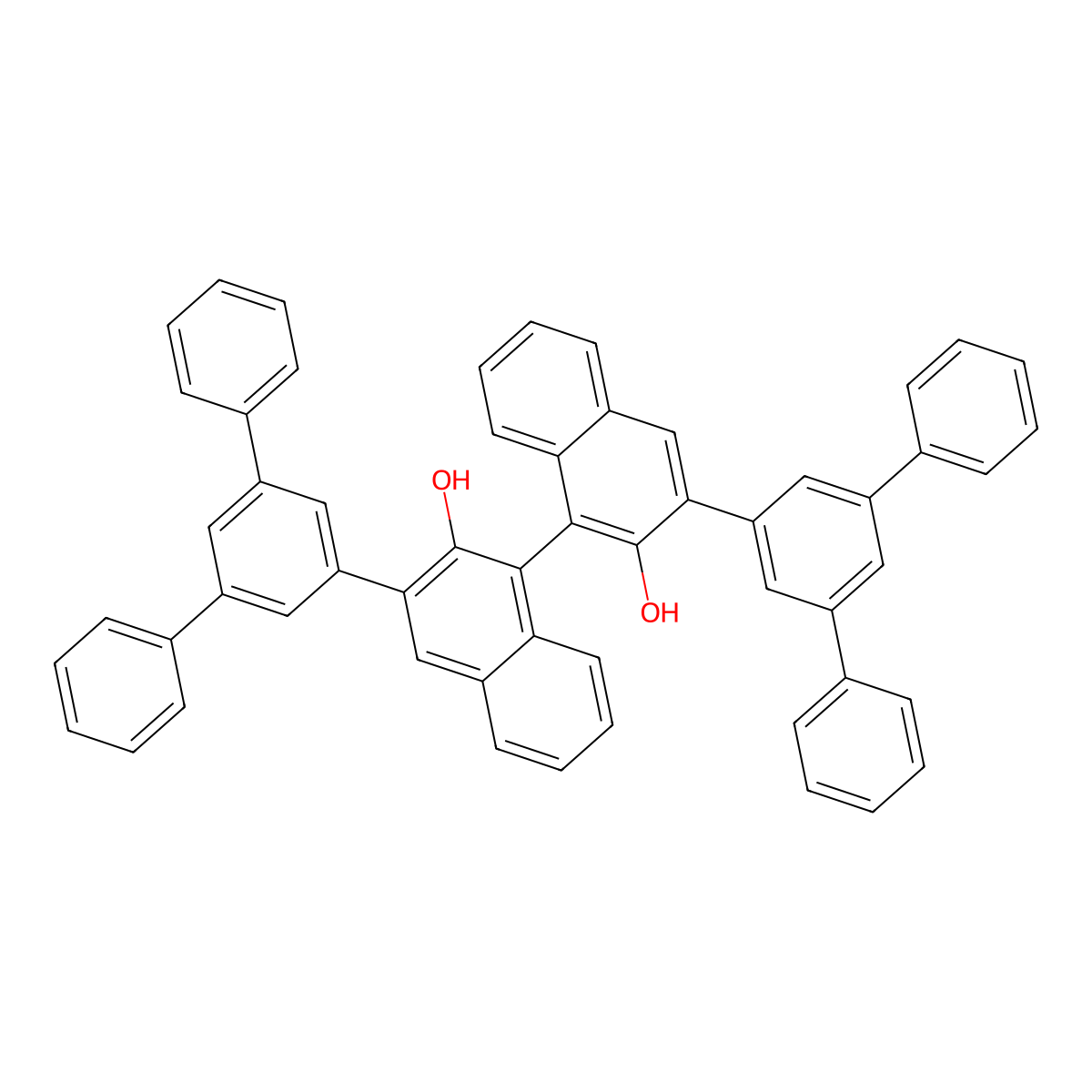 (S)-3,3'-Bis([1,1':3',1''-terphenyl]-5'-yl)-[1,1'-binaphthalene]-2,2'-diol molecular structure, CAS 1496637-10-5