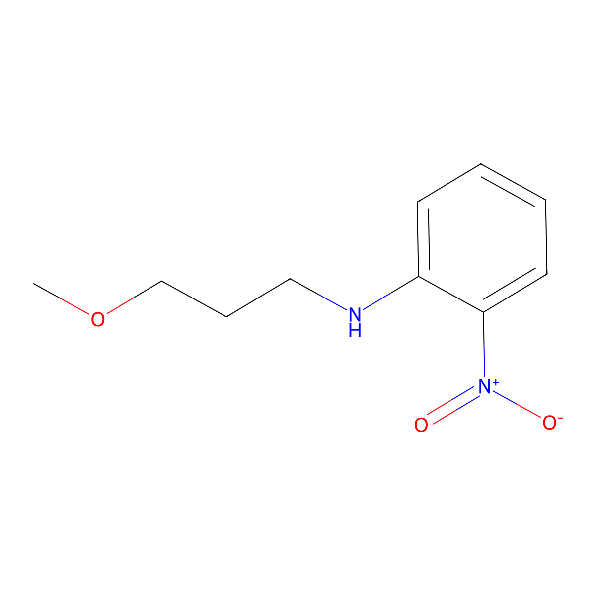 N-(3-Methoxypropyl)-2-nitroaniline molecular structure, CAS 149669-19-2