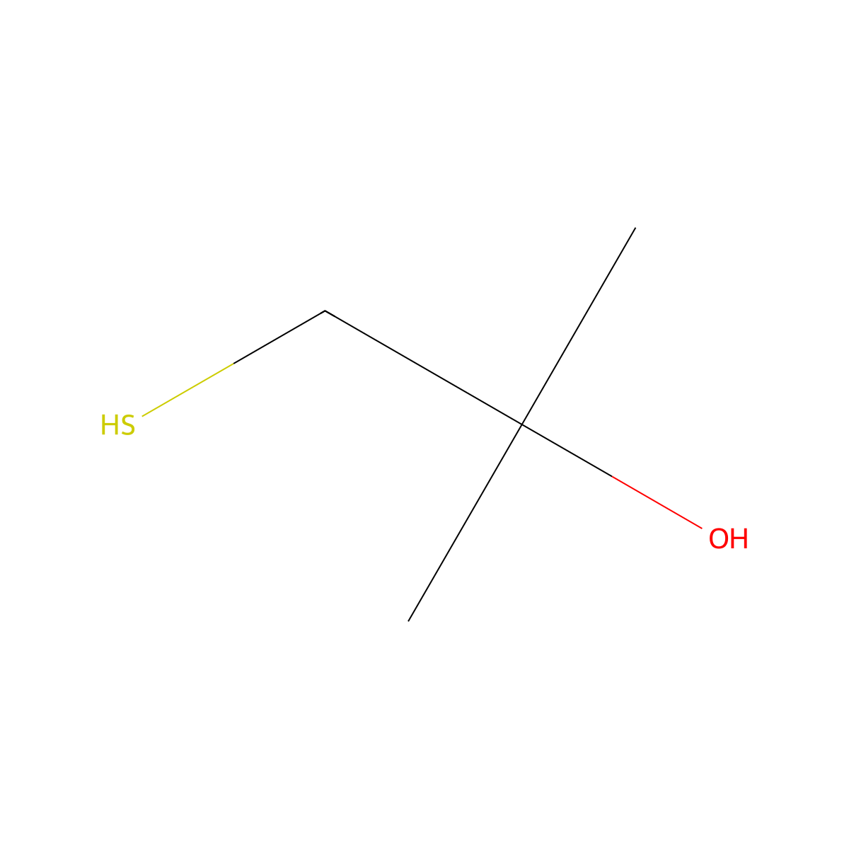 2-Methyl-1-sulfanylpropan-2-ol molecular structure, CAS 14967-17-0