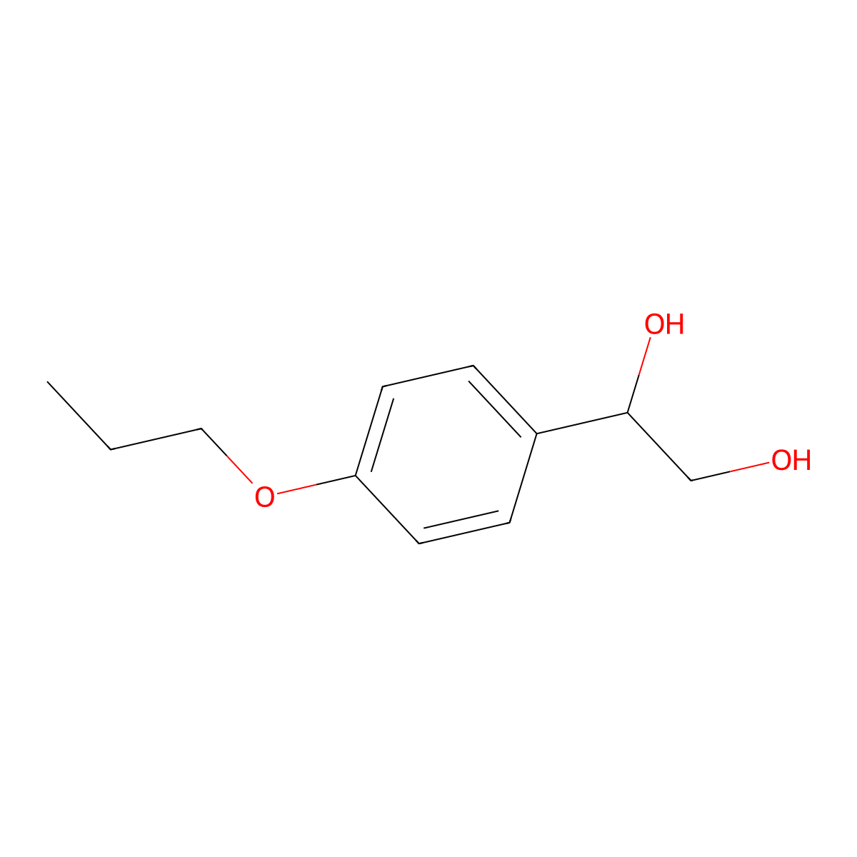 1-(4-Propoxyphenyl)ethane-1,2-diol molecular structure, CAS 1496702-76-1