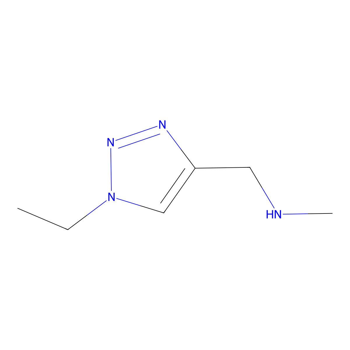 [(1-Ethyl-1H-1,2,3-triazol-4-yl)methyl](methyl)amine molecular structure, CAS 1496727-14-0