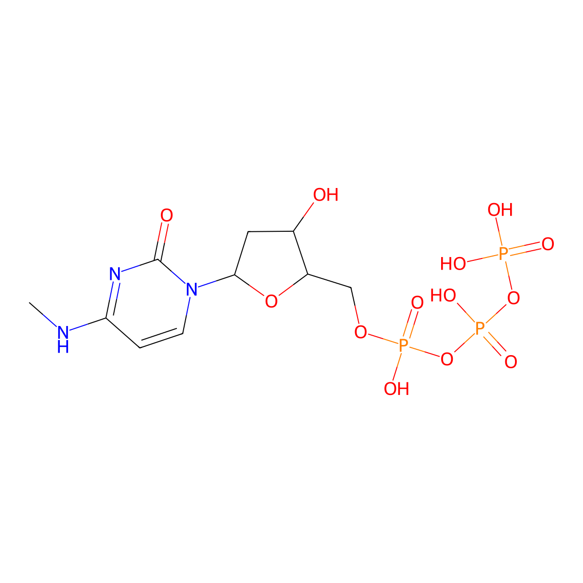 N(4)-Methyl-2'-deoxycytidine 5'-triphosphate molecular structure, CAS 149674-24-8