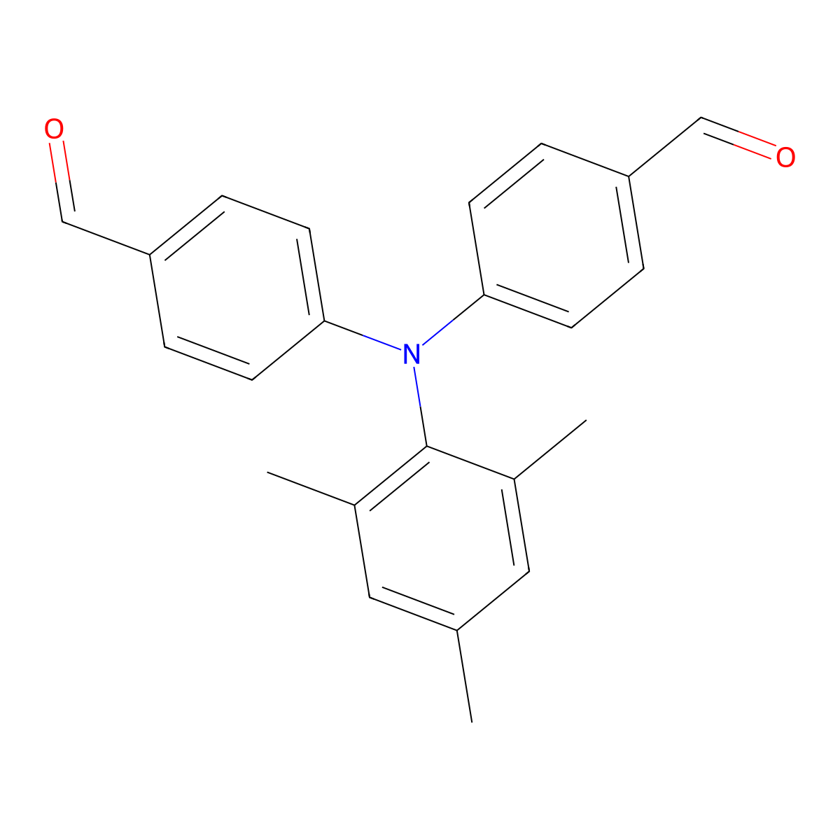 4,4'-(Mesitylazanediyl)dibenzaldehyde molecular structure, CAS 149676-08-4