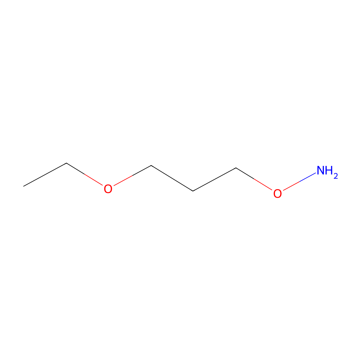 O-(3-ethoxypropyl)hydroxylamine molecular structure, CAS 1496798-28-7