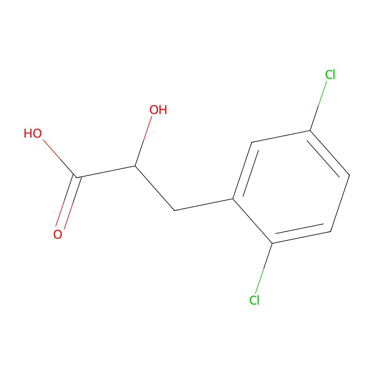 3-(2,5-Dichlorophenyl)-2-hydroxypropanoic acid molecular structure, CAS 1496812-06-6
