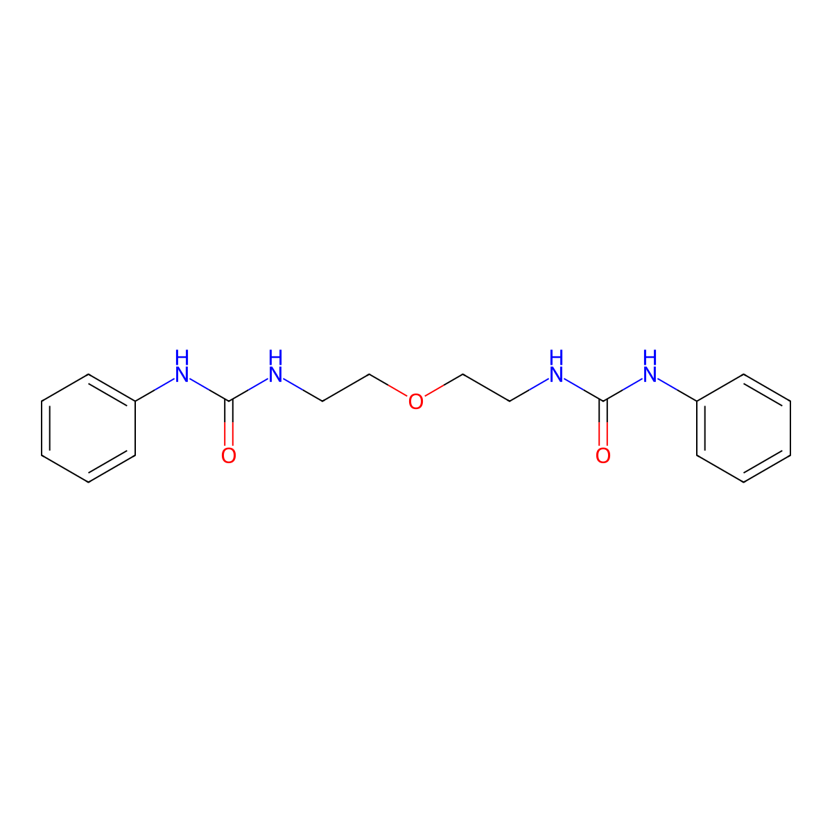1-Phenyl-3-[2-[2-(phenylcarbamoylamino)ethoxy]ethyl]urea molecular structure, CAS 149683-03-4