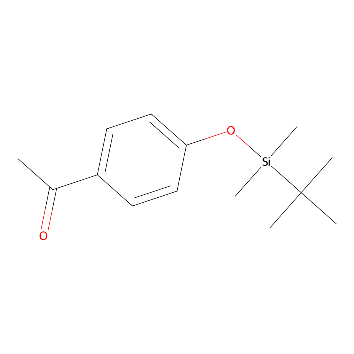 Ethanone, 1-[4-[[(1,1-dimethylethyl)dimethylsilyl]oxy]phenyl]- molecular structure, CAS 149683-53-4