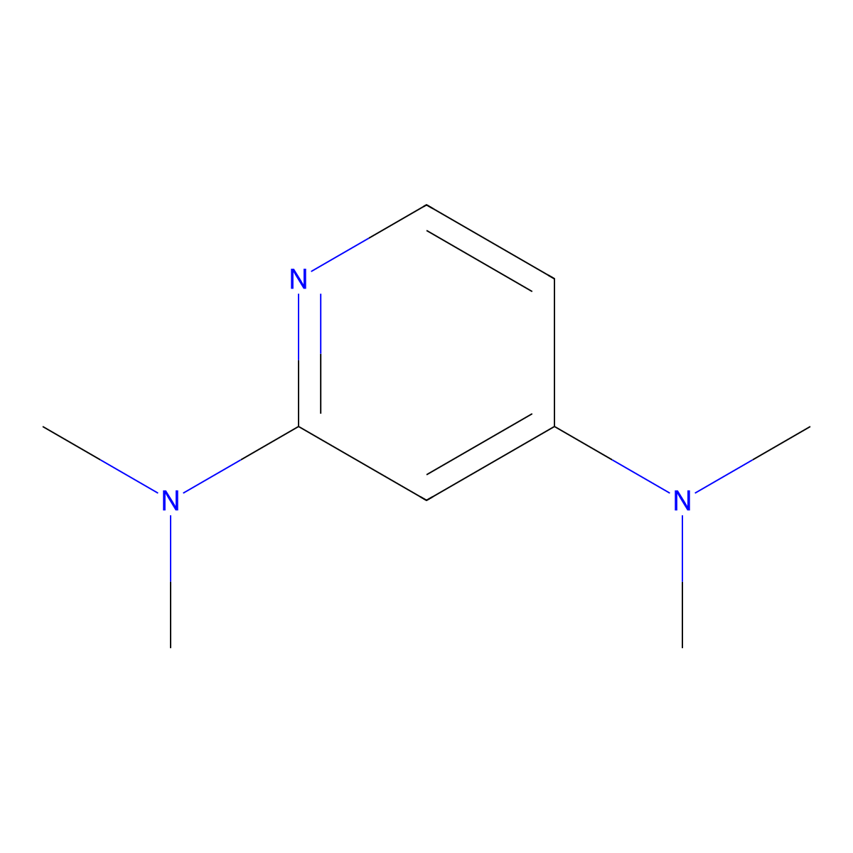 2,4-Pyridinediamine, N,N,N',N'-tetramethyl- molecular structure, CAS 149683-91-0