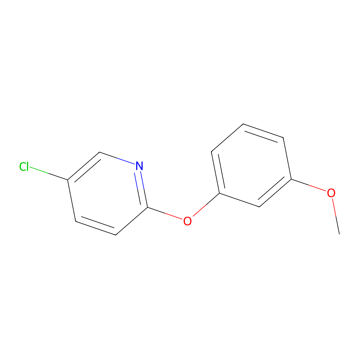5-Chloro-2-(3-methoxyphenoxy)pyridine molecular structure, CAS 1496833-87-4