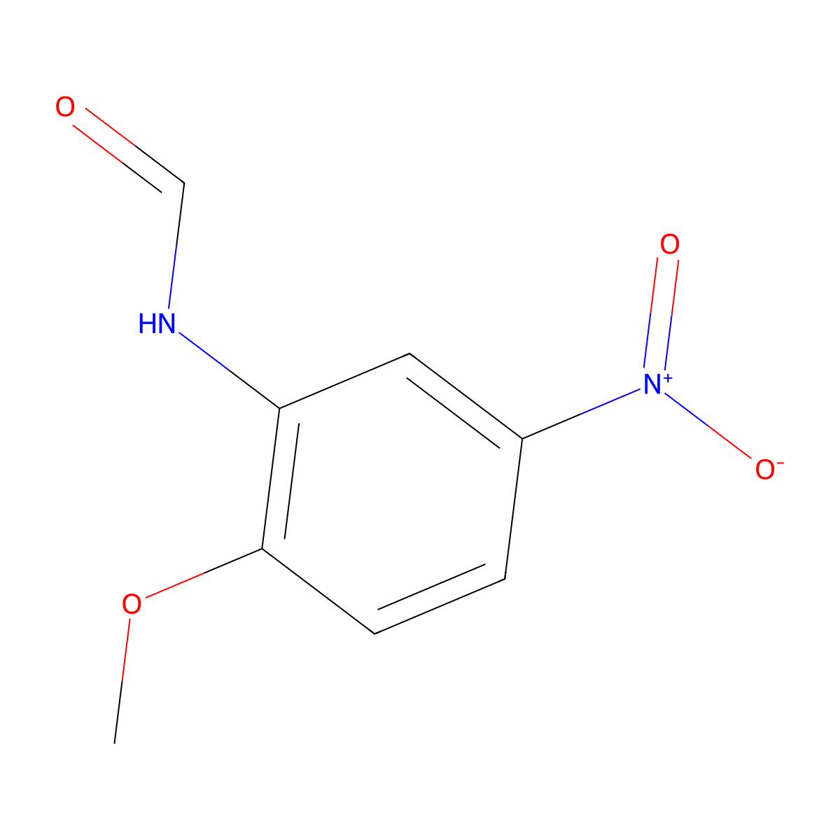 2'-Methoxy-5'-nitroformanilide molecular structure, CAS 149686-06-6
