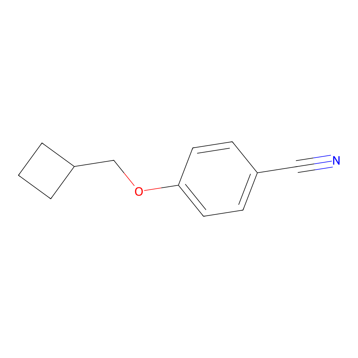 4-(Cyclobutylmethoxy)benzonitrile molecular structure, CAS 1496860-96-8