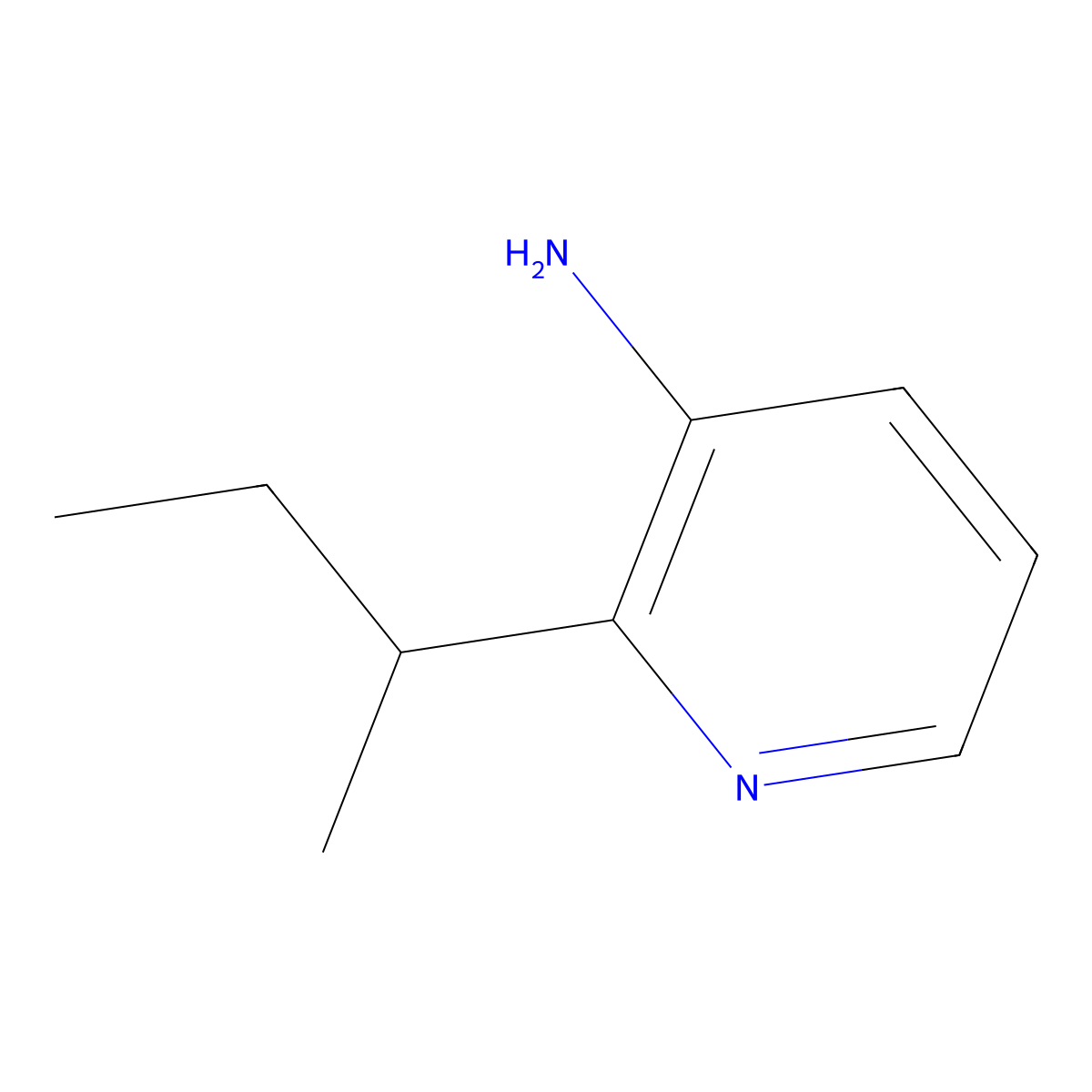 2-(Sec-butyl)pyridin-3-amine molecular structure, CAS 1496883-98-7