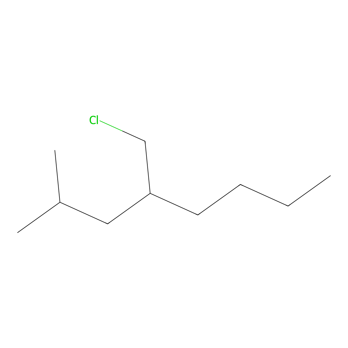 4-(Chloromethyl)-2-methyloctane molecular structure, CAS 1496890-66-4