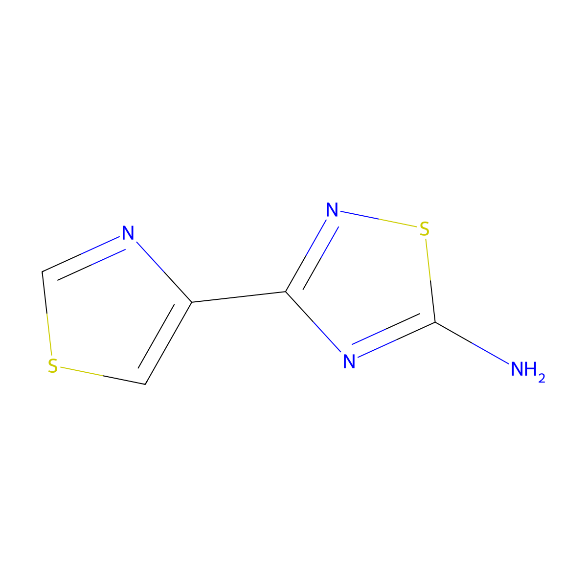 3-(1,3-Thiazol-4-yl)-1,2,4-thiadiazol-5-amine molecular structure, CAS 1496908-58-7