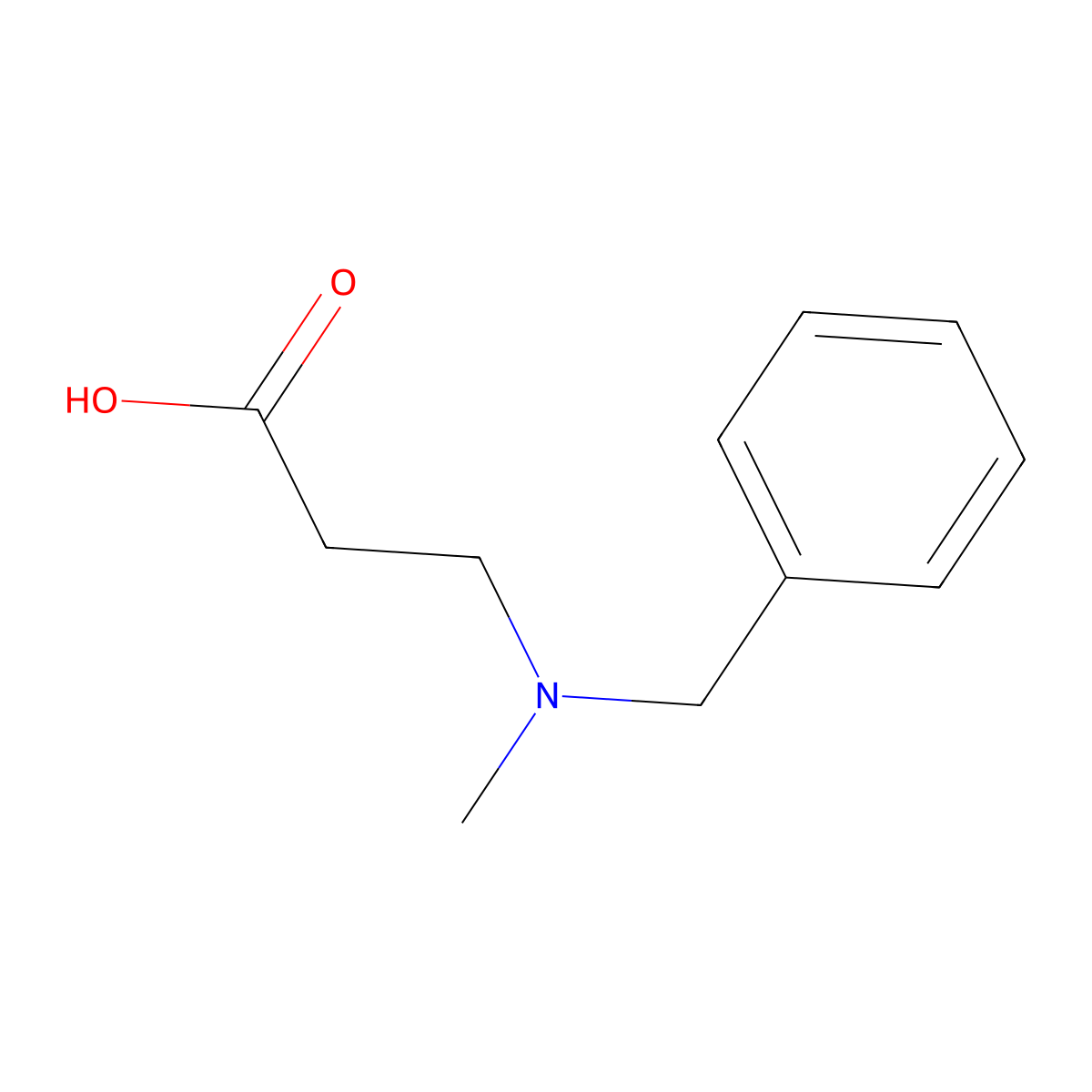 3-[Benzyl(methyl)amino]propanoic acid molecular structure, CAS 149692-49-9