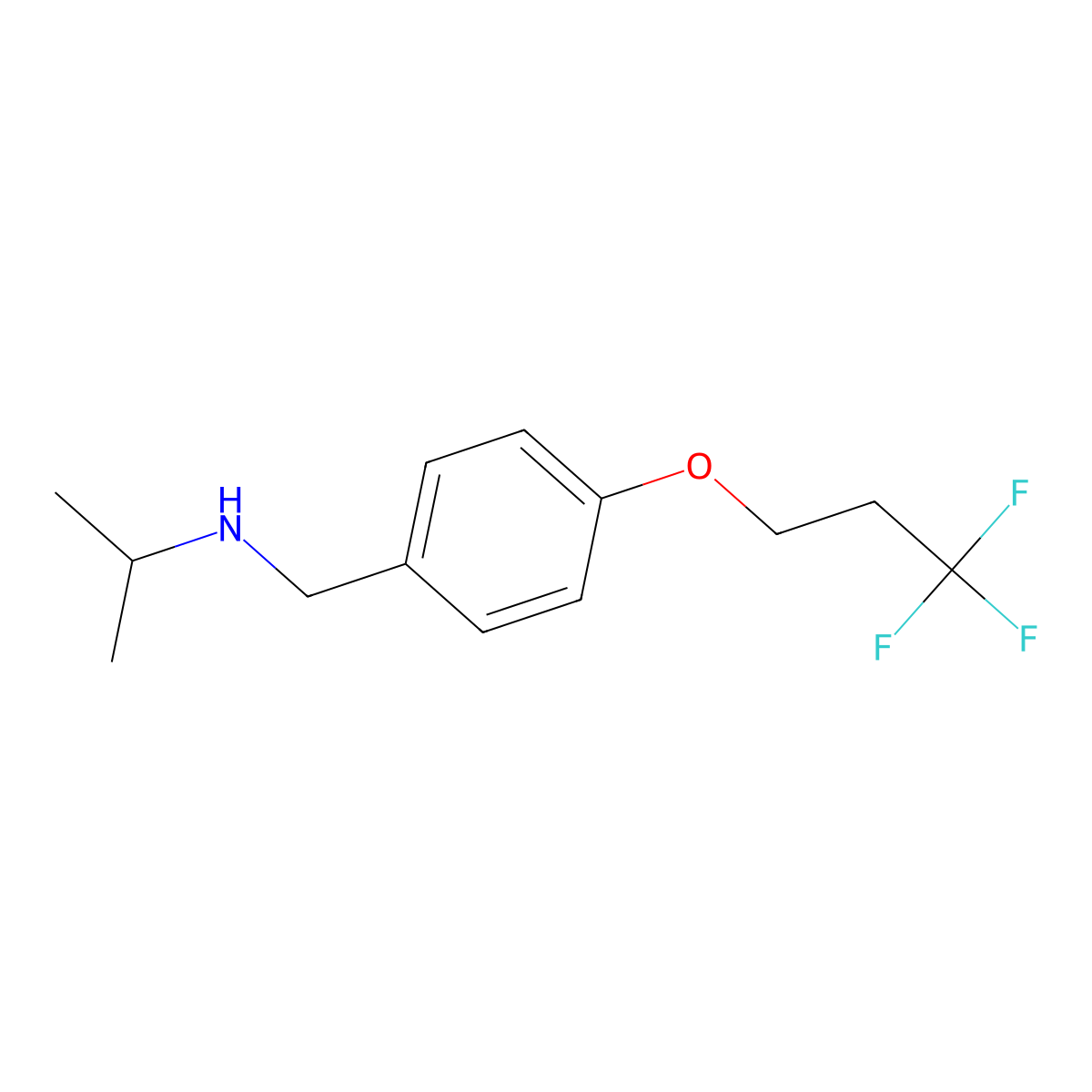 (Propan-2-yl)({[4-(3,3,3-trifluoropropoxy)phenyl]methyl})amine molecular structure, CAS 1496932-92-3