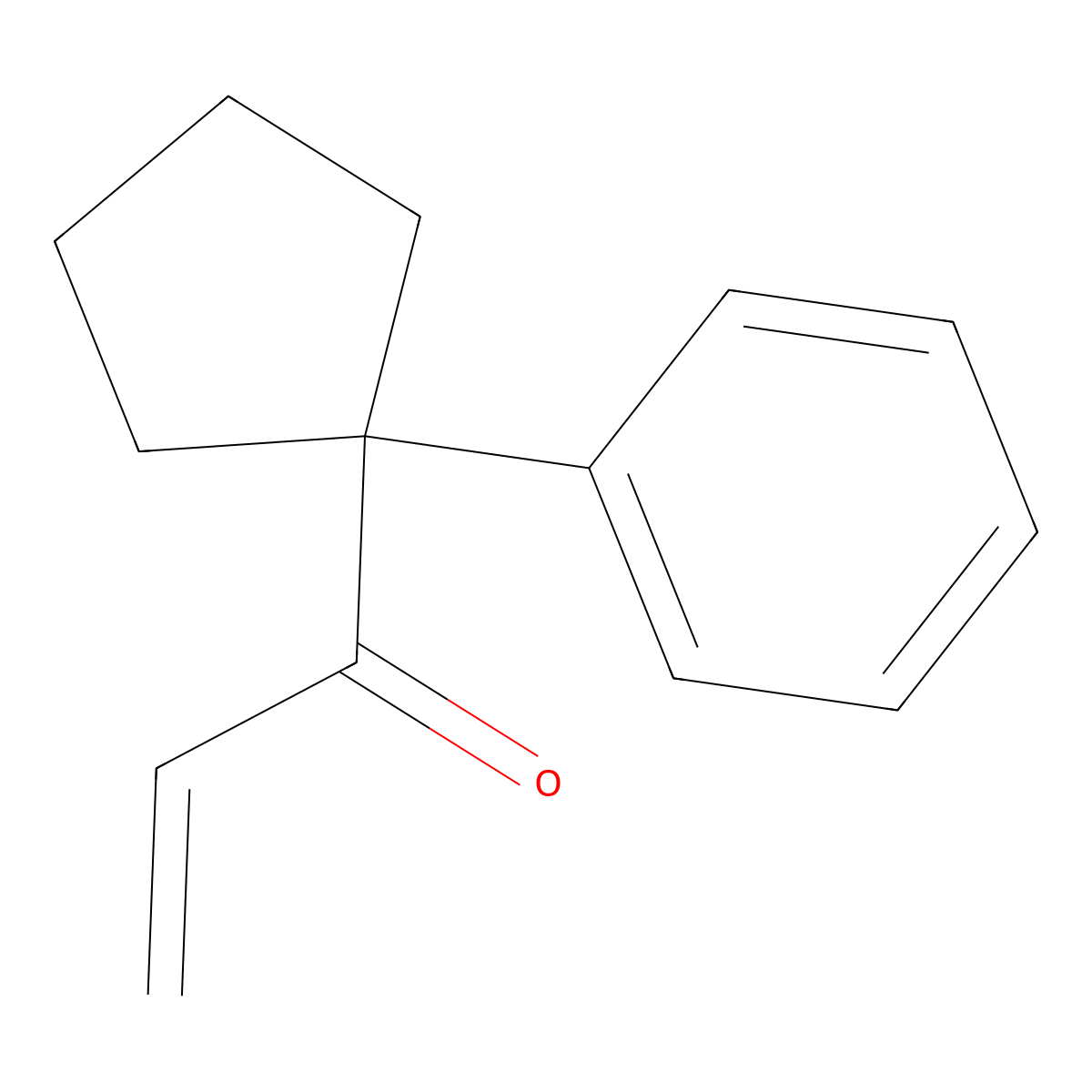 1-(1-Phenylcyclopentyl)prop-2-en-1-one molecular structure, CAS 1496940-28-3