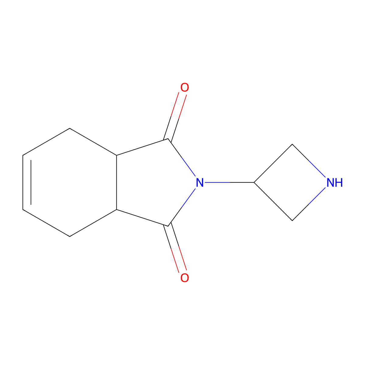 2-(azetidin-3-yl)-2,3,3a,4,7,7a-hexahydro-1H-isoindole-1,3-dione molecular structure, CAS 1496958-04-3