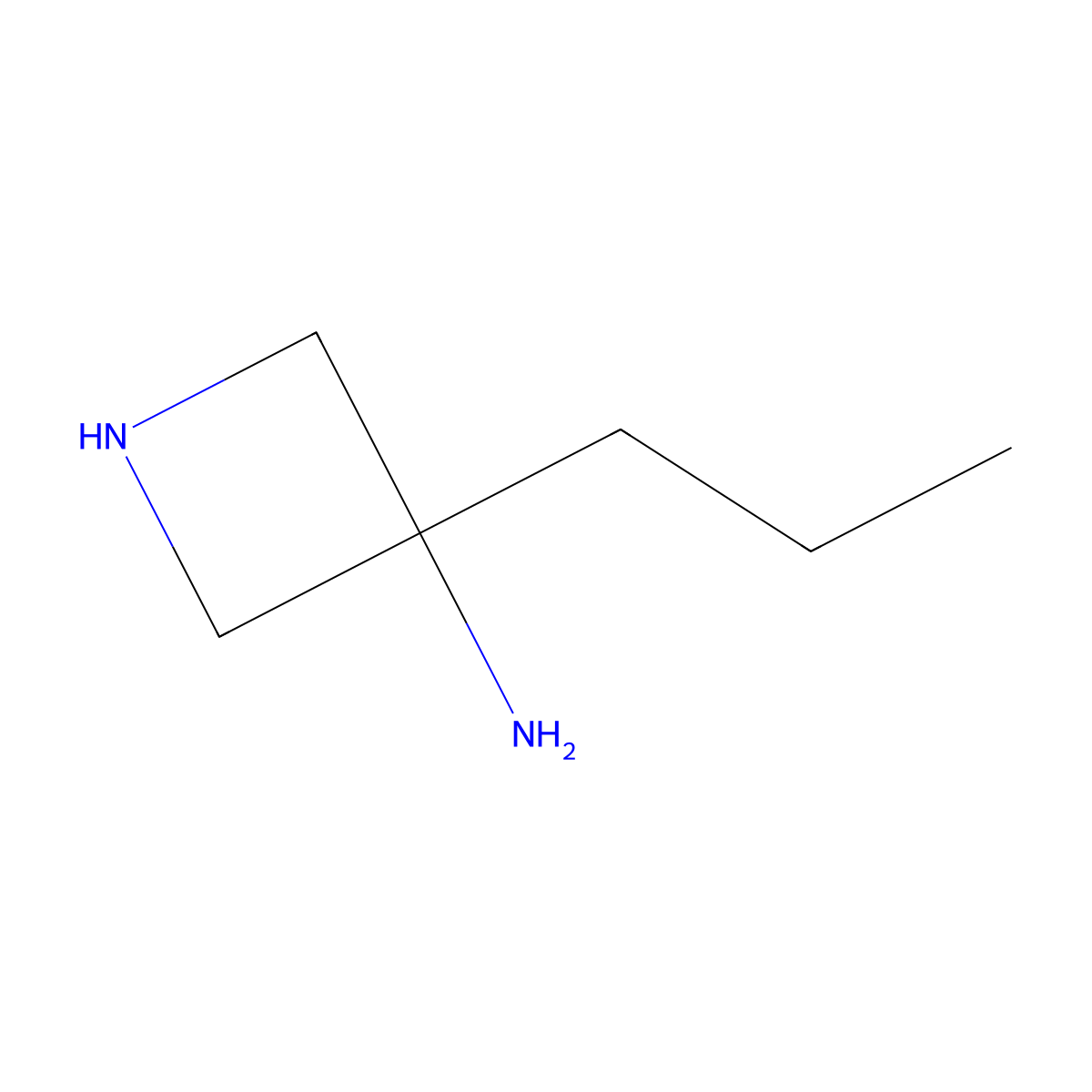 3-Propylazetidin-3-amine molecular structure, CAS 149696-07-1