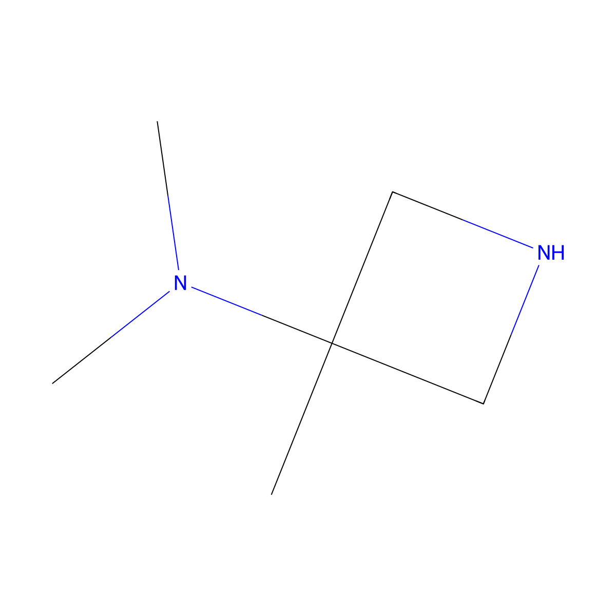 N,N,3-trimethylazetidin-3-amine molecular structure, CAS 149696-13-9