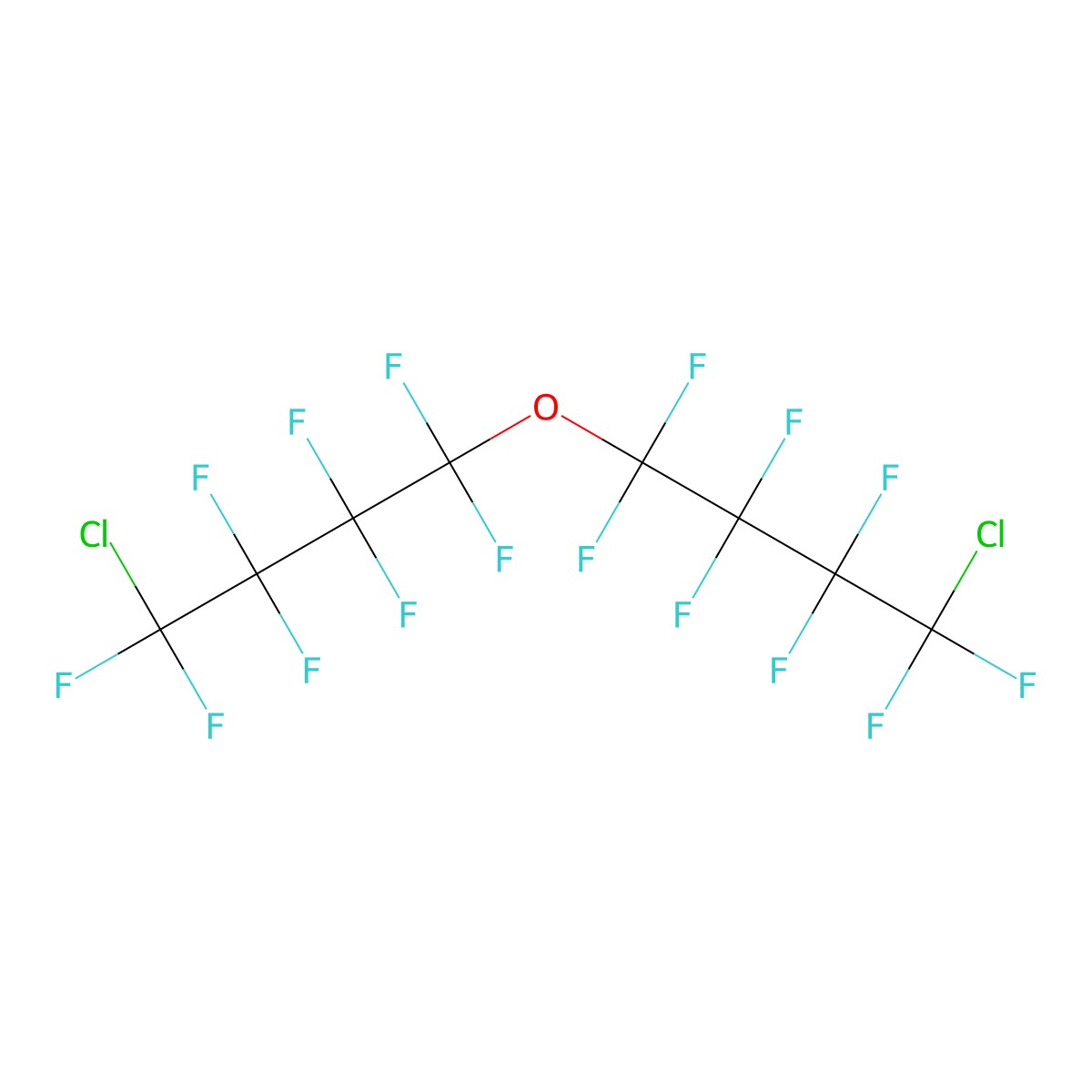 Bis(4-chlorooctafluorobutyl)ether molecular structure, CAS 149697-40-5