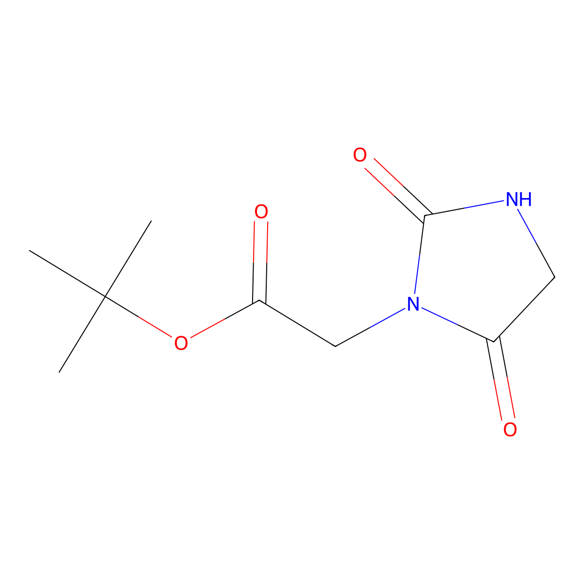 tert-Butyl 2-(2,5-dioxoimidazolidin-1-yl)acetate molecular structure, CAS 1496981-02-2