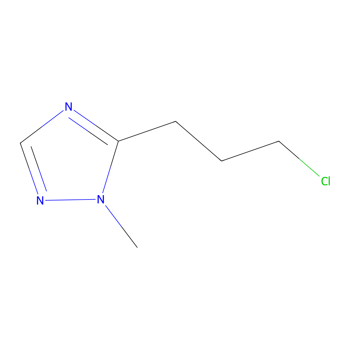 5-(3-chloropropyl)-1-methyl-1H-1,2,4-triazole molecular structure, CAS 1497019-07-4