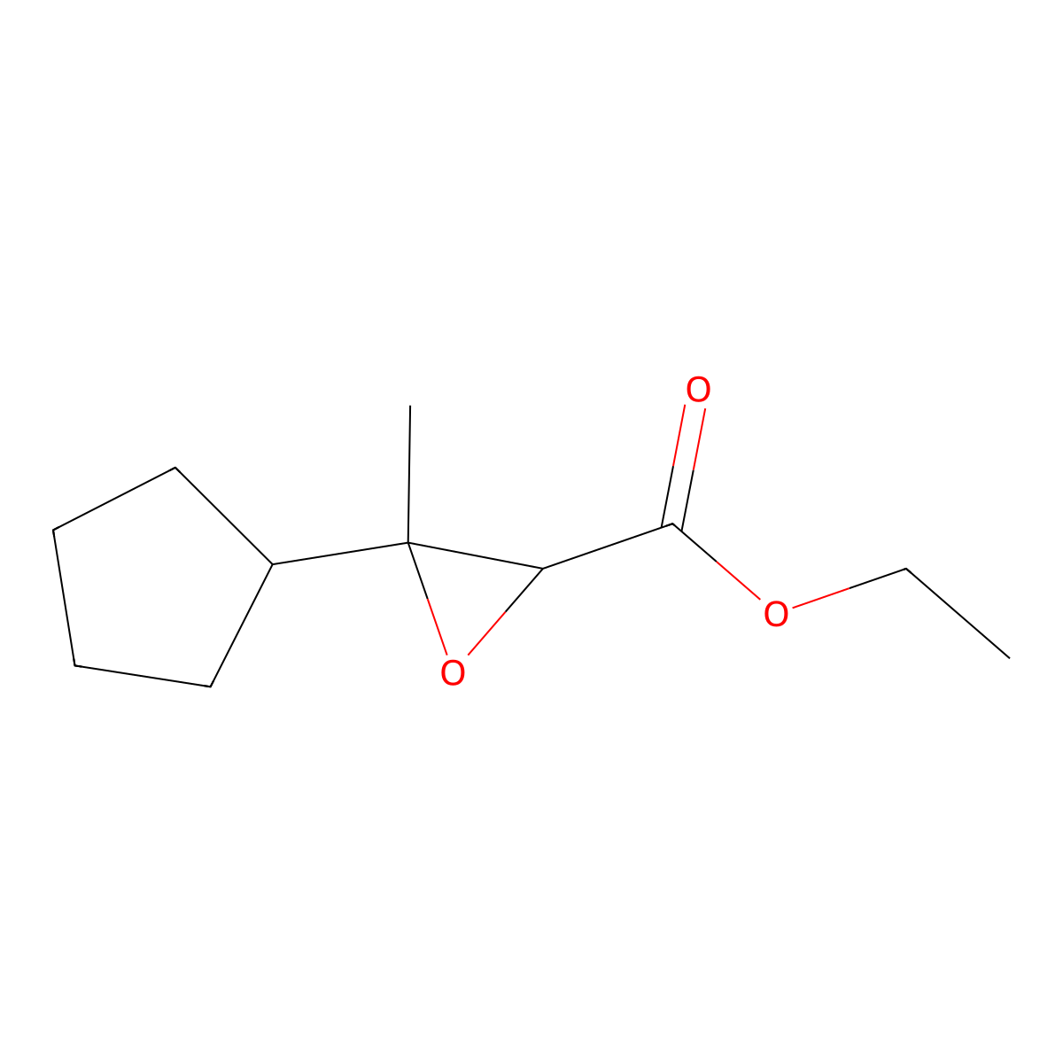 Ethyl 3-cyclopentyl-3-methyloxirane-2-carboxylate molecular structure, CAS 1497044-26-4