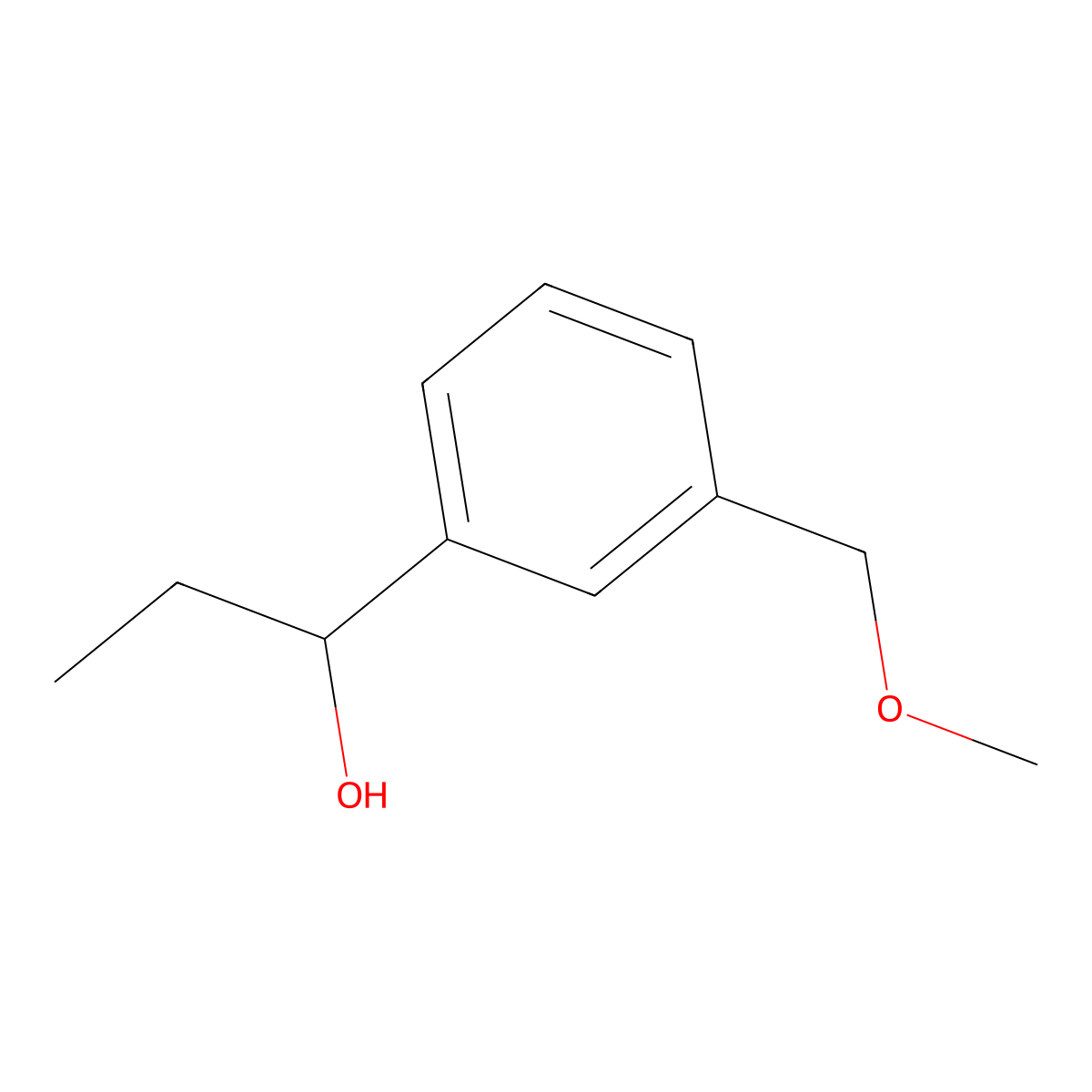 1-(3-Methoxymethylphenyl)-1-propanol molecular structure, CAS 1497069-85-8
