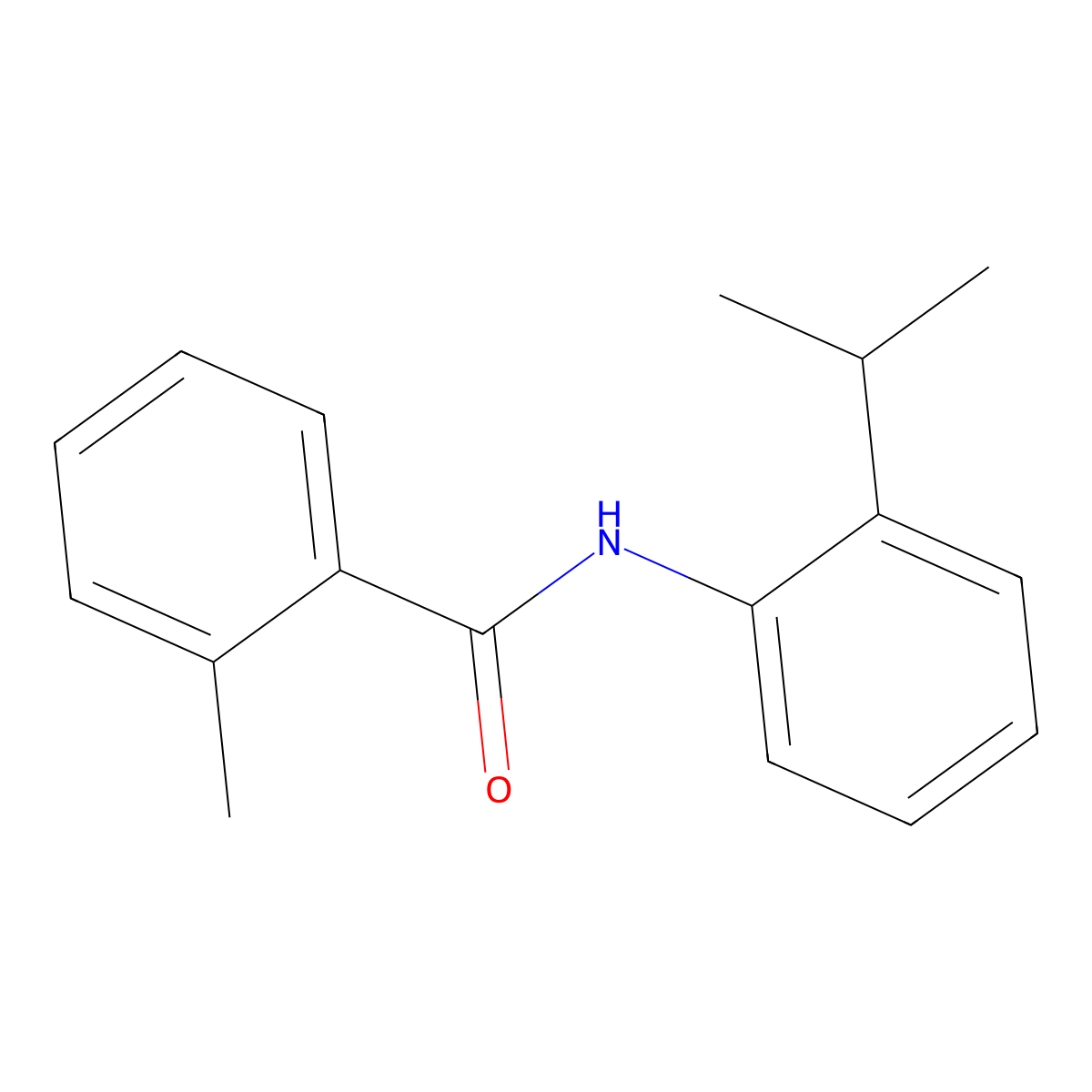 2-methyl-N-(2-propan-2-ylphenyl)benzamide molecular structure, CAS 149708-18-9