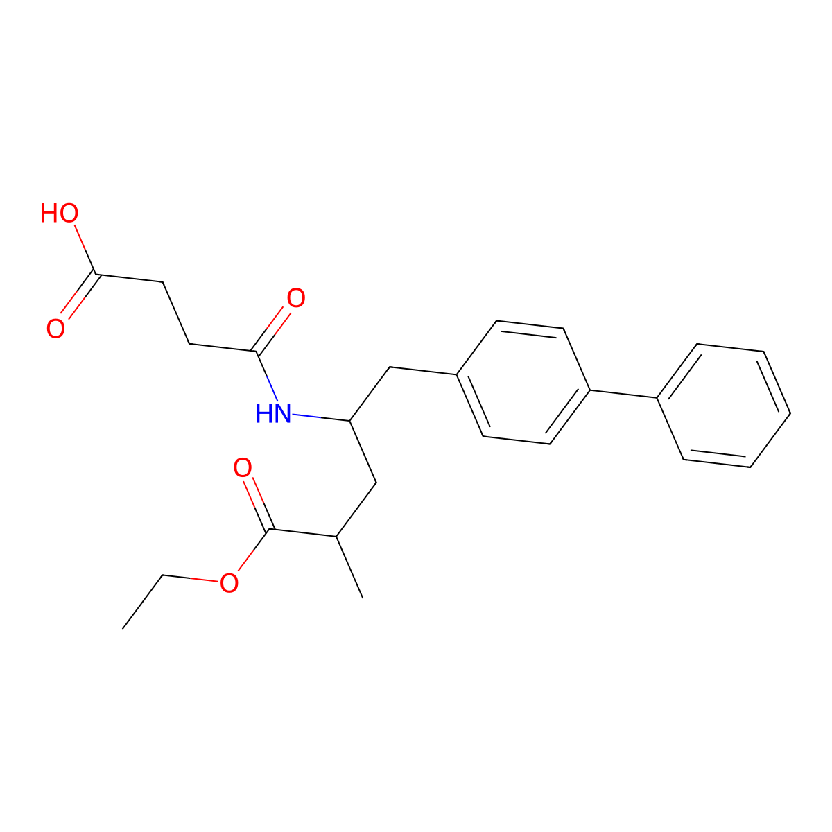 Sacubitril molecular structure, CAS 149709-62-6