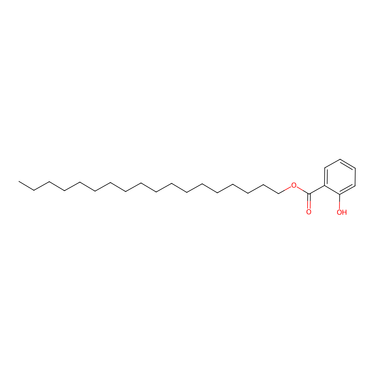 Octadecyl 2-hydroxybenzoate molecular structure, CAS 14971-14-3
