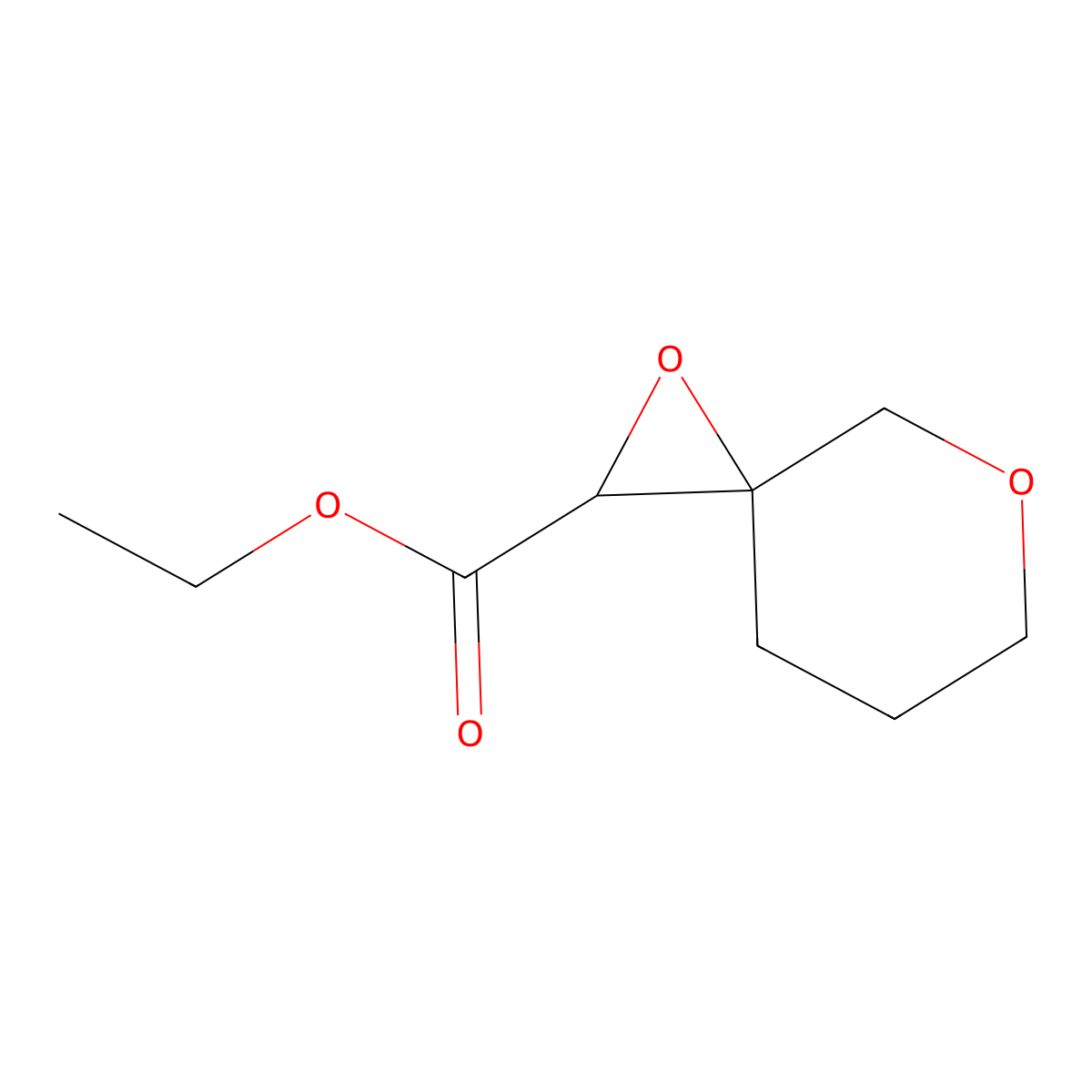 Ethyl 1,5-dioxaspiro[2.5]octane-2-carboxylate molecular structure, CAS 1497109-90-6