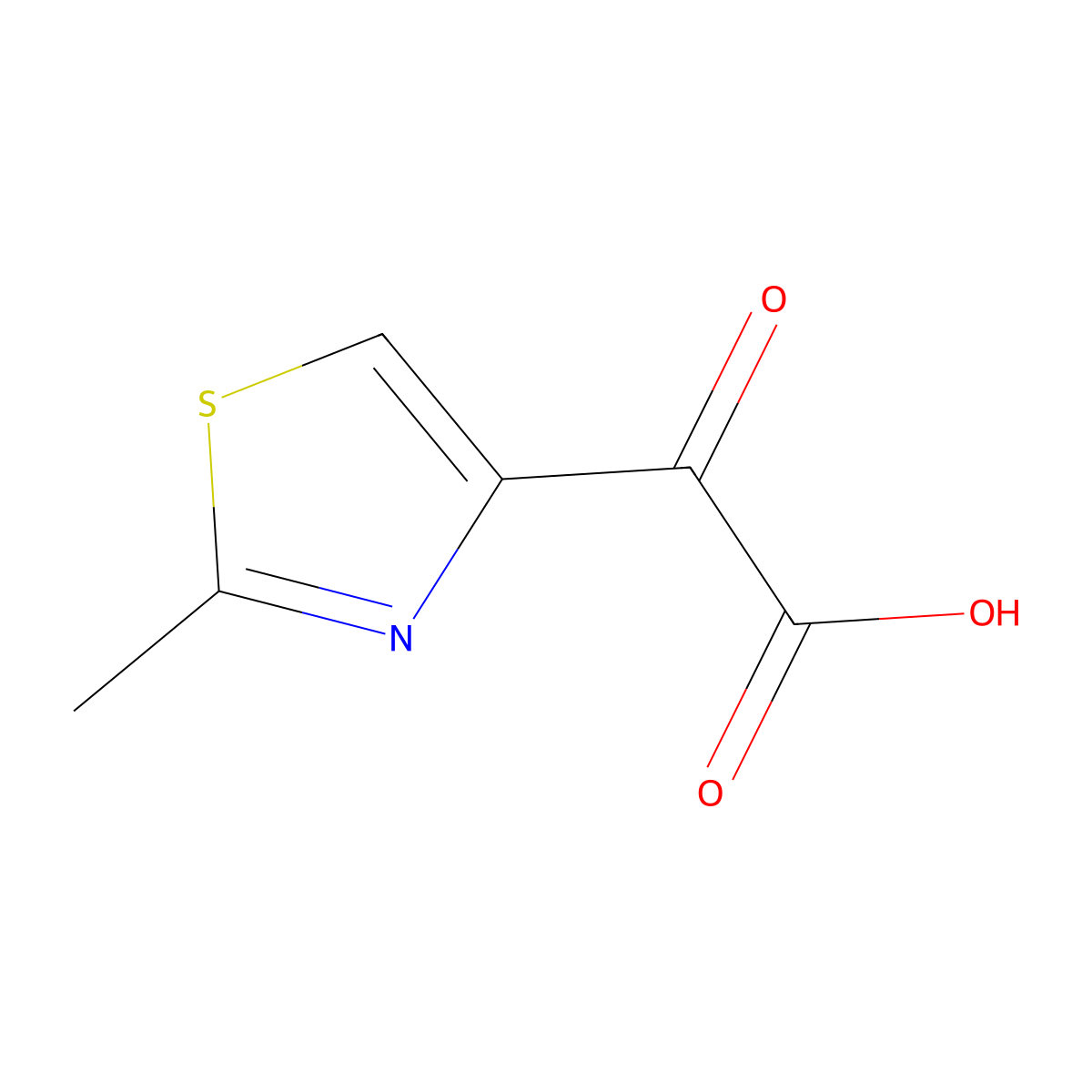 2-(2-Methyl-1,3-thiazol-4-yl)-2-oxoacetic acid molecular structure, CAS 1497119-60-4