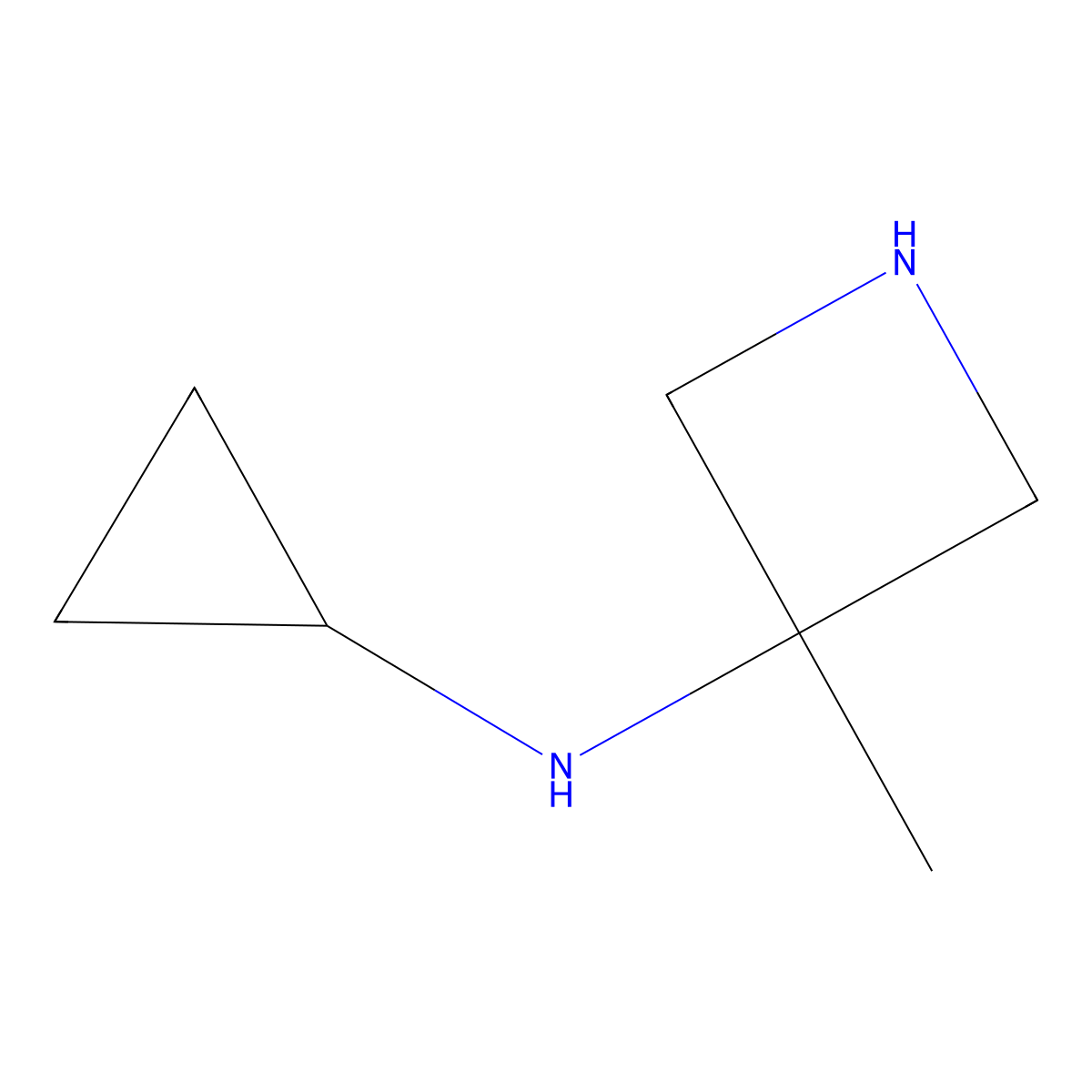 N-Cyclopropyl-3-methyl-3-azetidinamine 2HCl molecular structure, CAS 149724-22-1