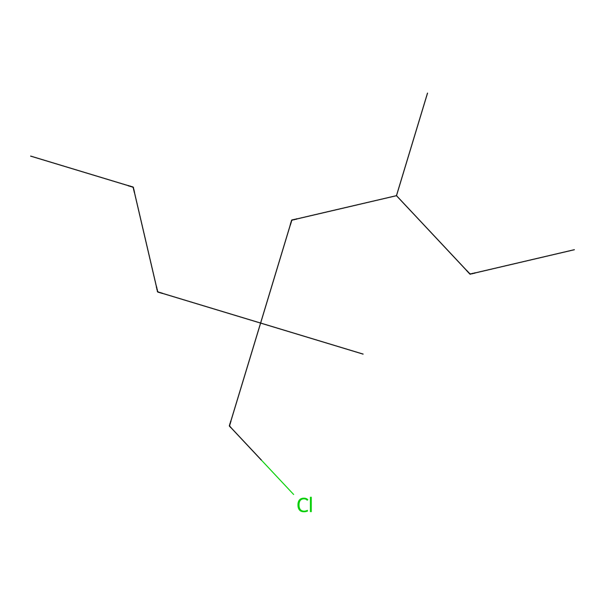 5-(Chloromethyl)-3,5-dimethyloctane molecular structure, CAS 1497245-73-4