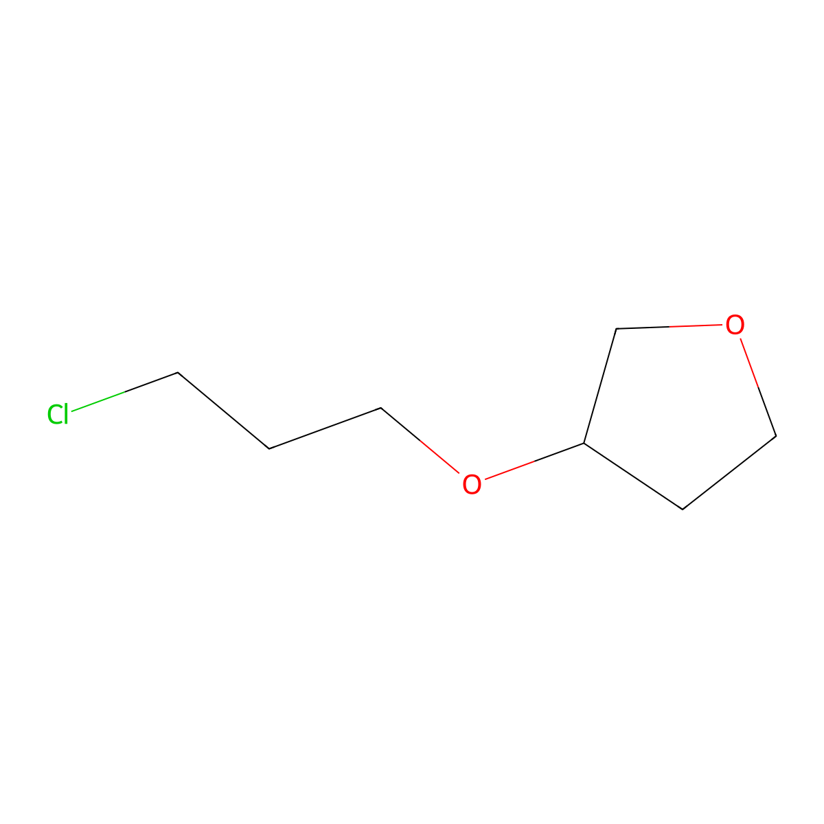 3-(3-Chloropropoxy)oxolane molecular structure, CAS 1497257-66-5