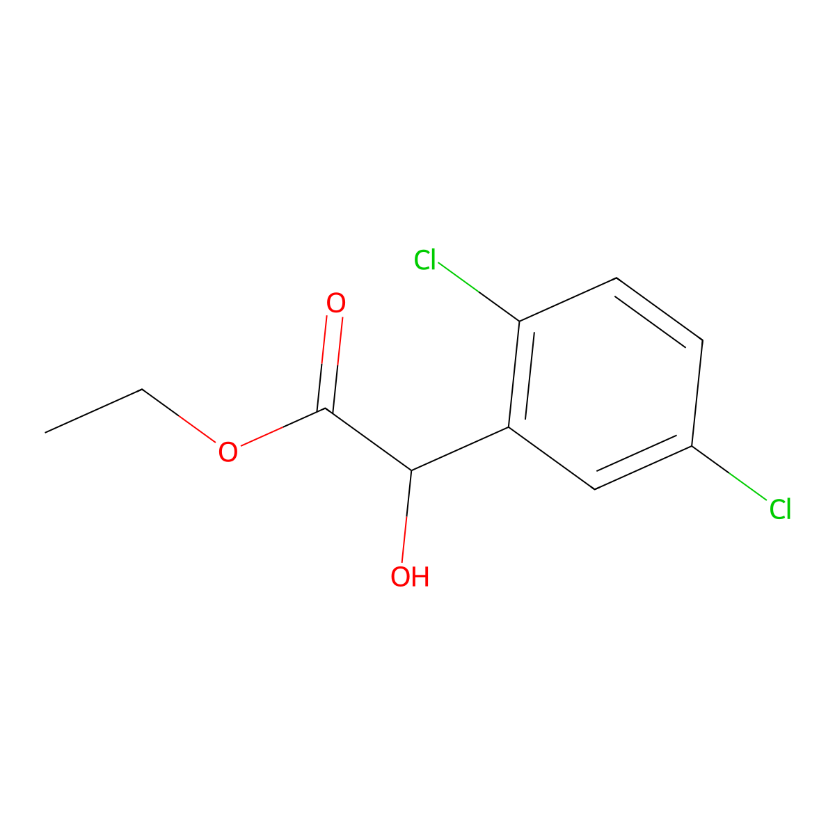 Ethyl 2-(2,5-dichlorophenyl)-2-hydroxyacetate molecular structure, CAS 1497260-97-5