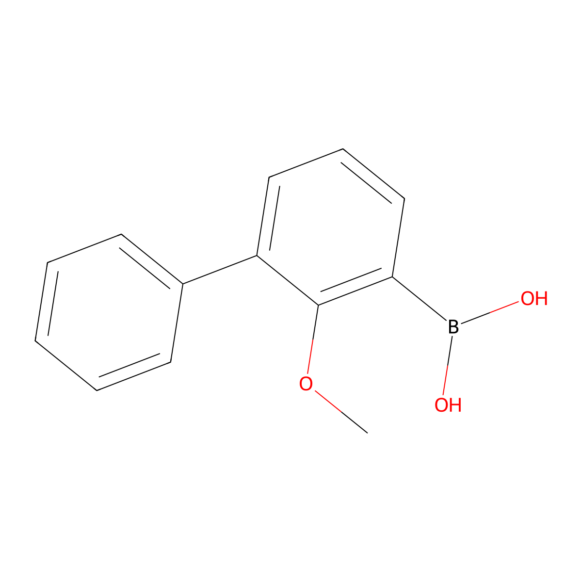 (2-Methoxy-[1,1'-biphenyl]-3-yl)boronic acid molecular structure, CAS 149731-63-5