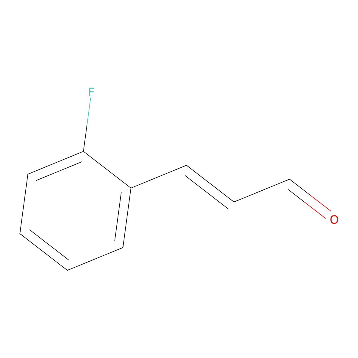 2-Fluorocinnamaldehyde molecular structure, CAS 149733-71-1